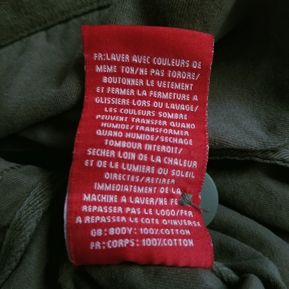 SUPERDRY JPN Black Label 7605 Division Super Aces Military Khaki Button Down M - Picture 9 of 16